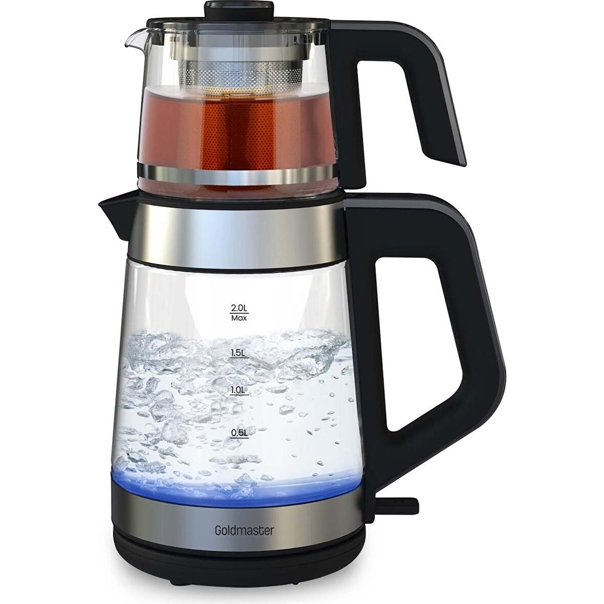 Kaliko Gm-8325 Deluxe Kettle Özellikli Cam Inox Çay Makinesi
