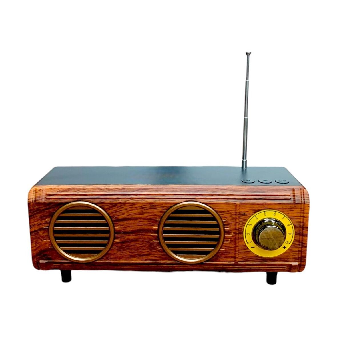Nostaljik Mini Radyo(Özel Trt Görünüm,Bluetoothlu, Pil Ve Güç Kablosu Dahildir)