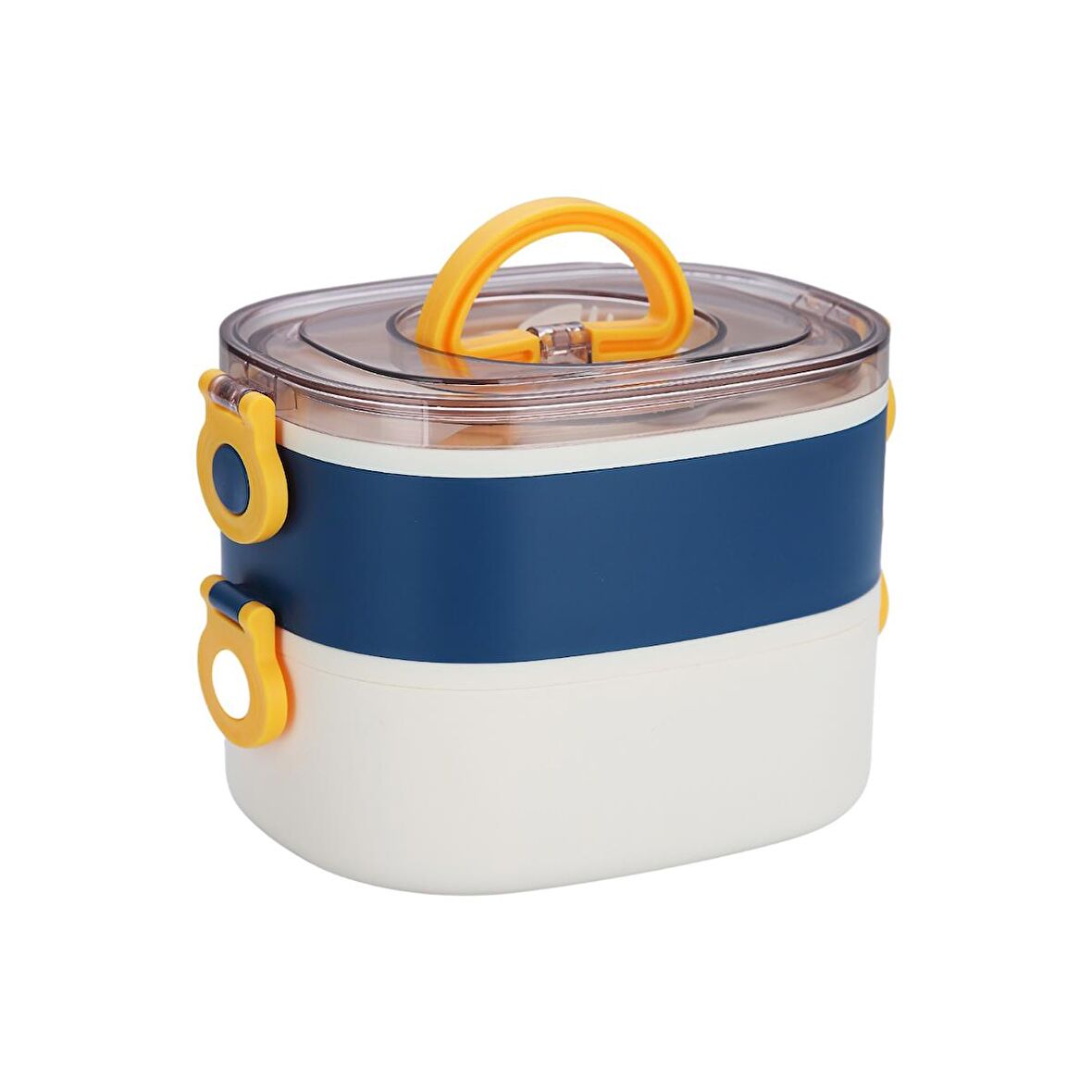 Kaliko Bento 1200Ml Çift Renkli Lunchbox Yeni Koleksiyon 2 Katlı Çelik Sefer Tası Yemek Kutusu