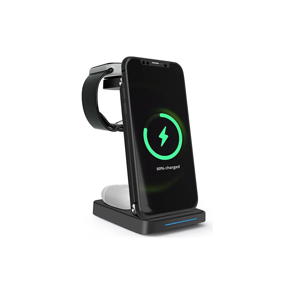 Kaliko By Deji Iphone-Watch Ve Magsafe Uyumlu Katlanabilir 15W Hızlı Wireless Kablosuz Şarj Standı