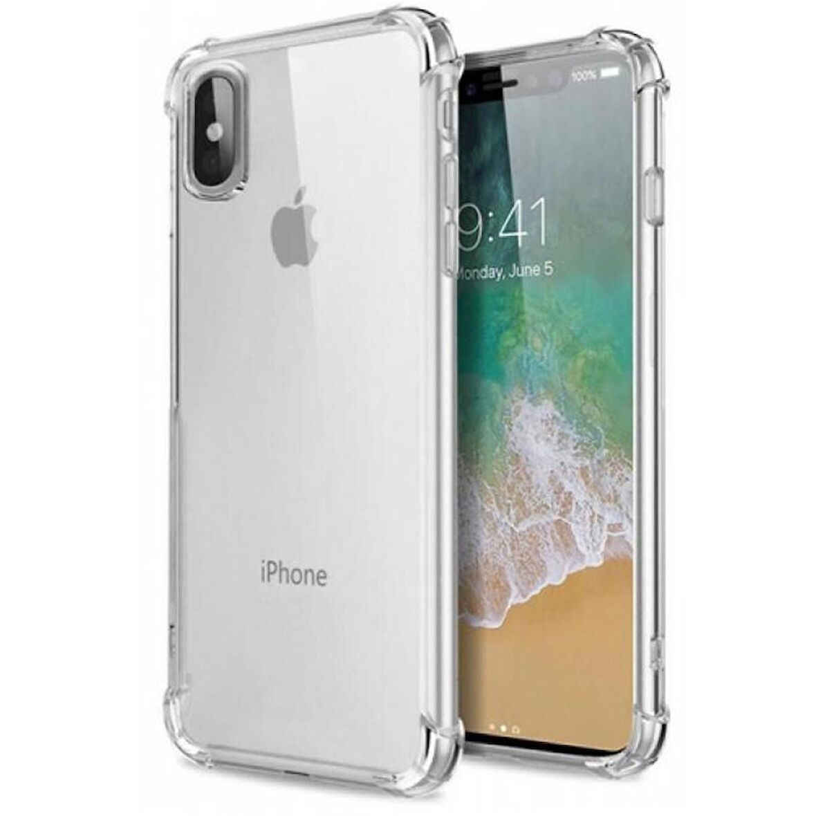 Gpack Apple iPhone Xs Max Kılıf AntiShock Ultra Koruma Sert Kapak