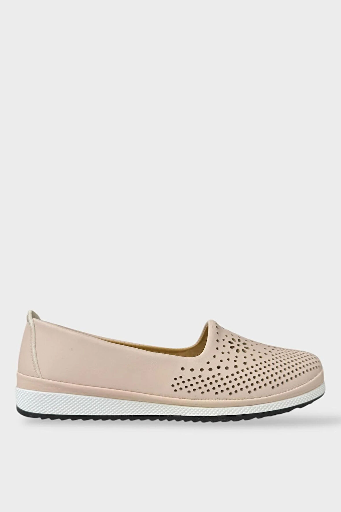 Kadın Ortopedik Delikli Comfort Günlük Ayakkabı BEJ