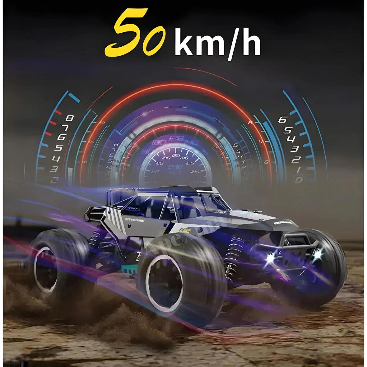 2.4GHz Uzaktan Kumandalı Metal Gövde 50 Km Hız Yapan 4x4 Off-Road Arazi Aracı - Kumandalı 7.4V 1300 Mah Şarjlı Rc Araba