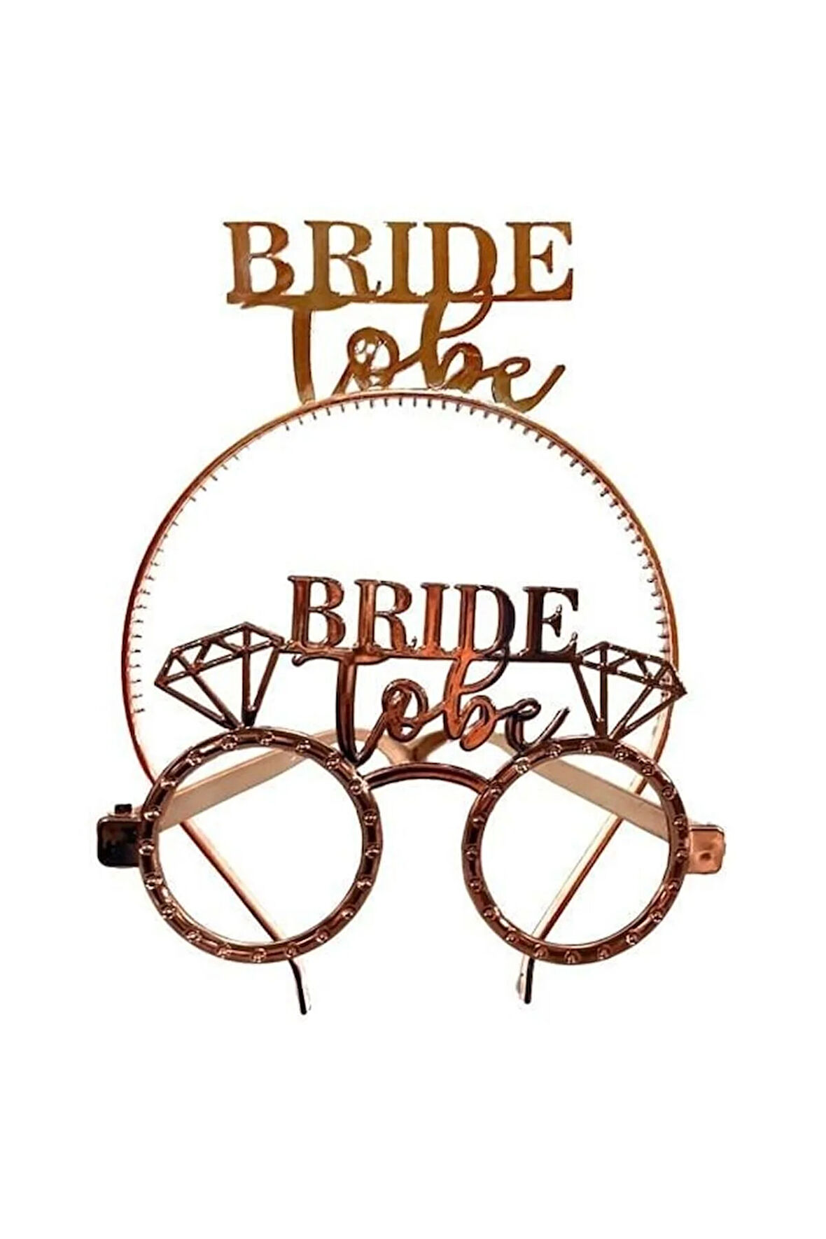 MİKA TAÇ GÖZLÜK BRİDE TO BE ROSE GOLD