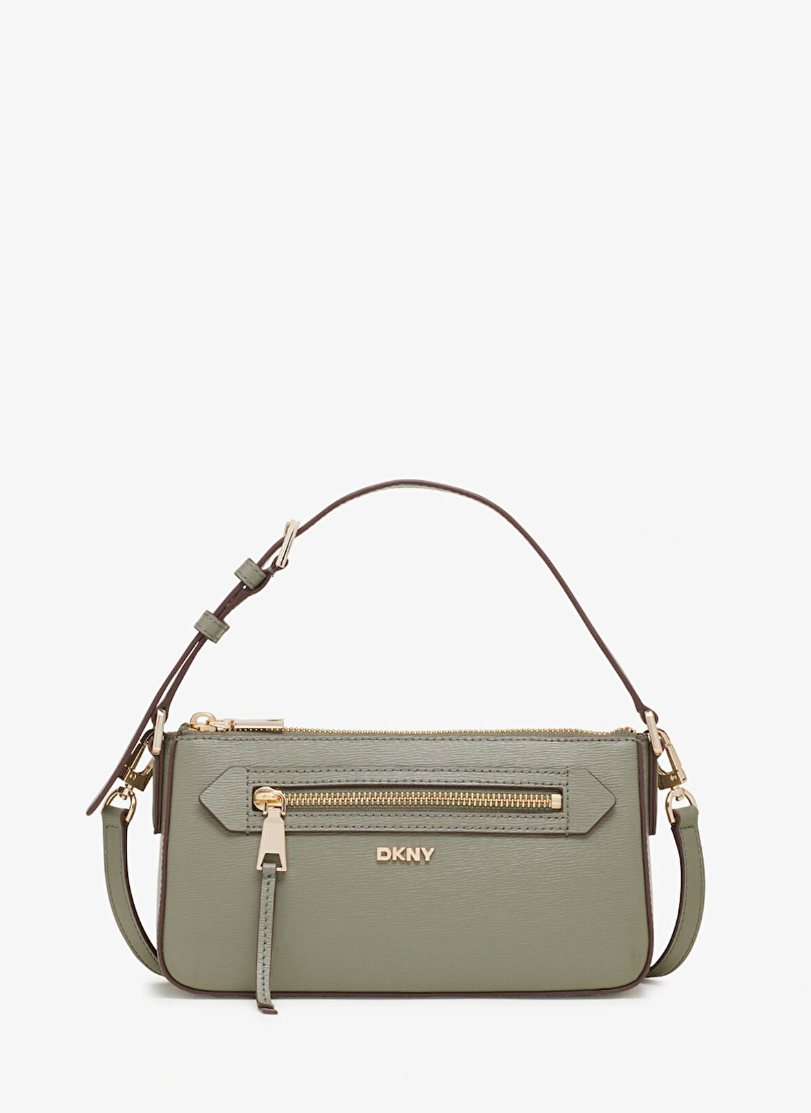 Dkny Deri Yeşil Kadın 23x12x6 cm Çapraz Çanta R42HKE18