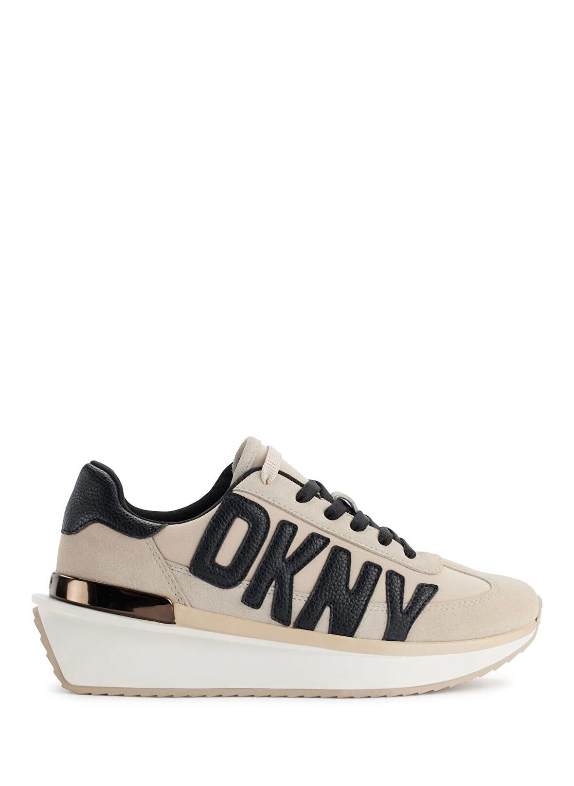 Dkny Bej - Siyah Kadın Sneaker ARLAN - LACE UP SNEAKER