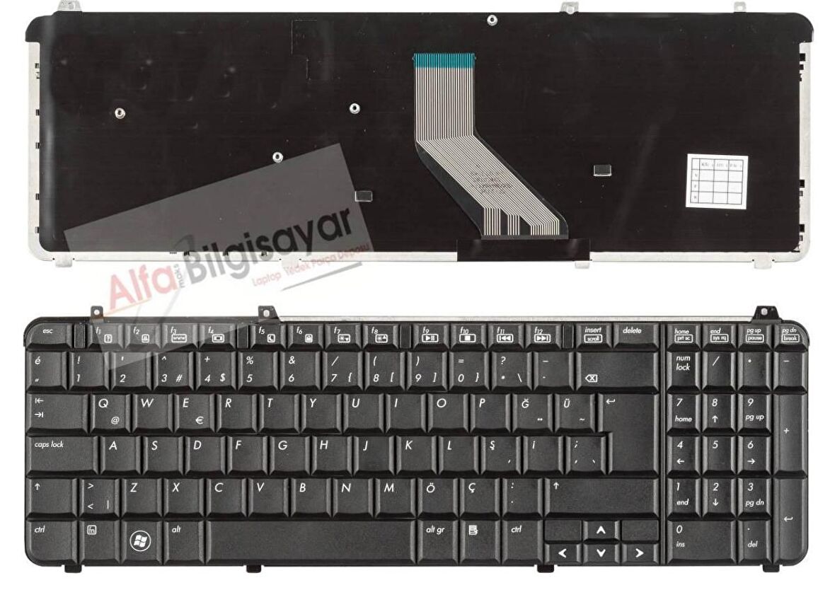 Hp Pavilion ut3 Dv6-1000, dv6-2000 Klavye