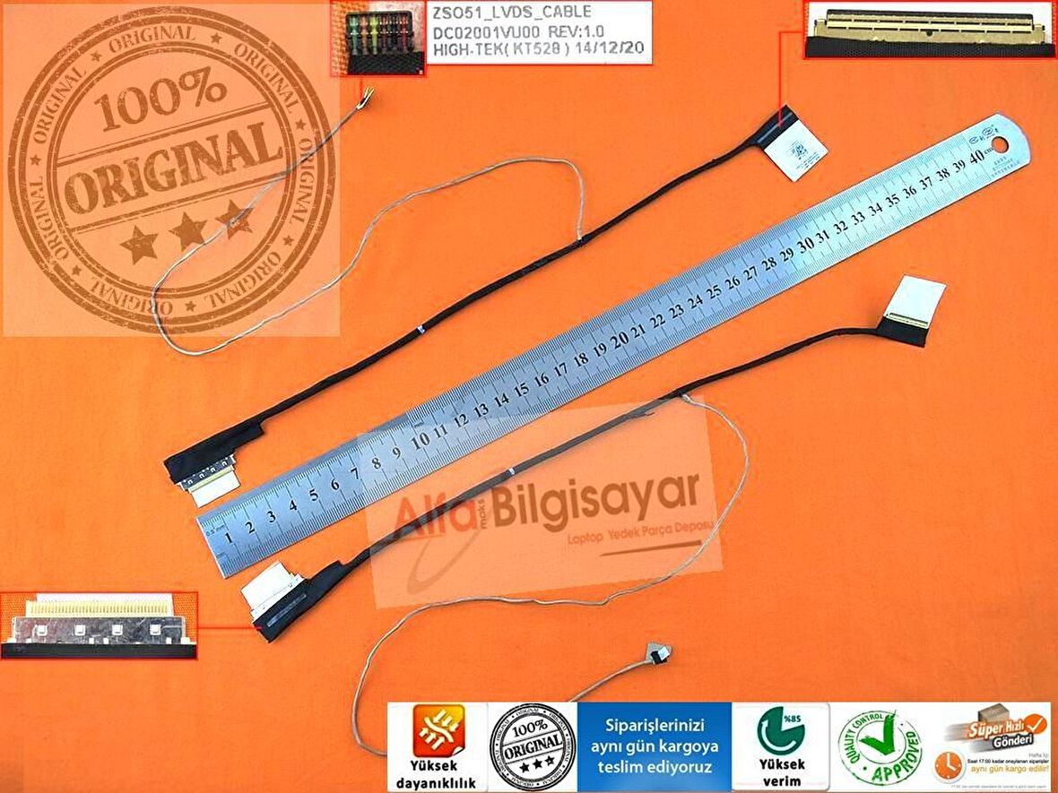 HP 15-g 15-h 15-R 250 G3 Lcd data lvds kablo