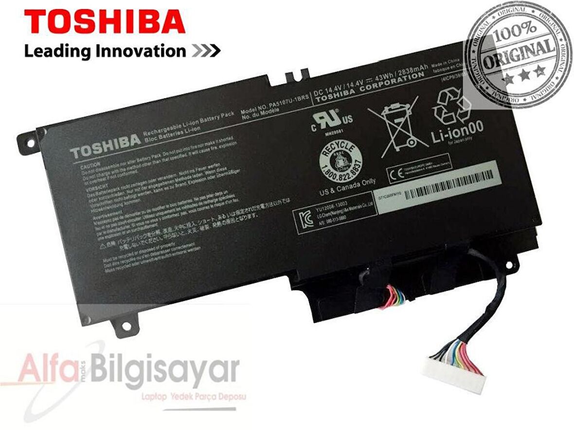 TOSHIBA L50-A ORJINAL BATARYA PA5107