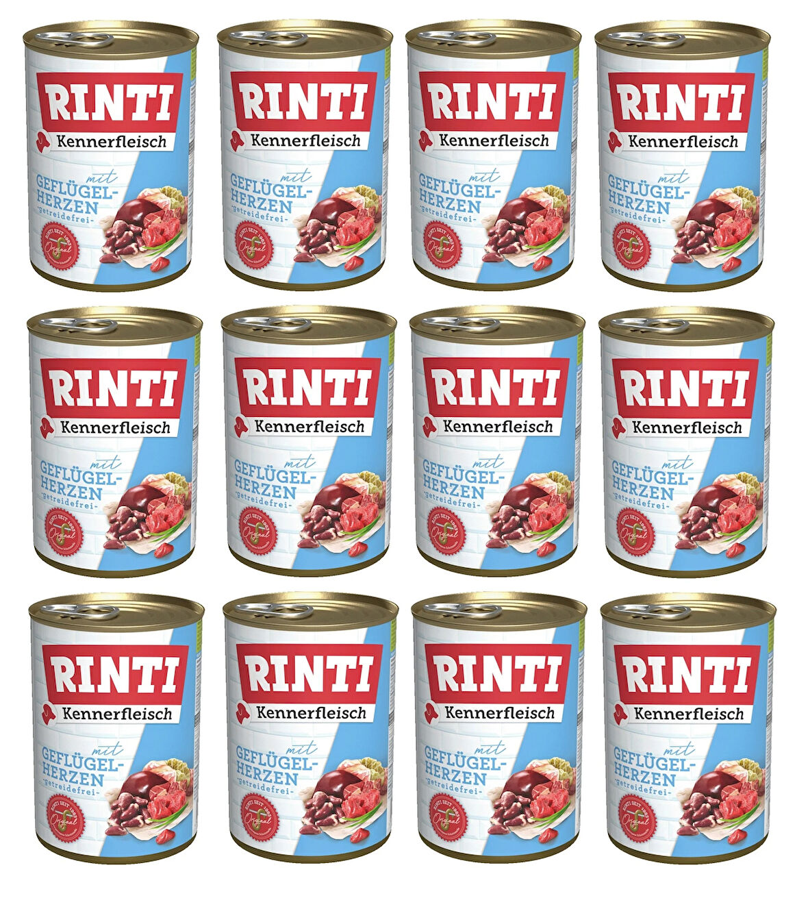 Rinti Yürekli Gurme Köpek Konservesi 400 Gr. X 12 Adet