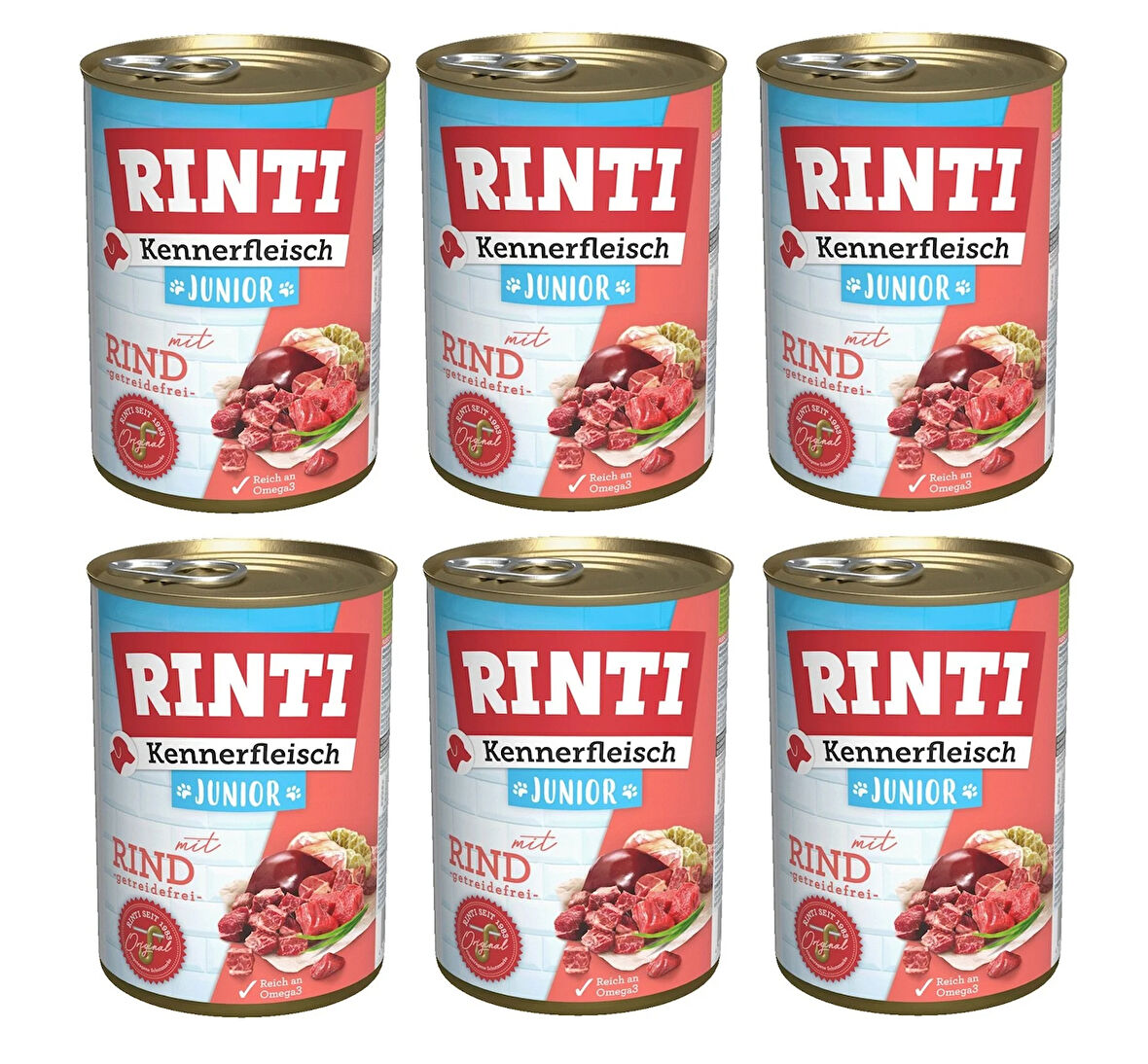 Rinti Dana Etli Gurme Yavru Köpek Konservesi 400 Gr. X 6 Adet