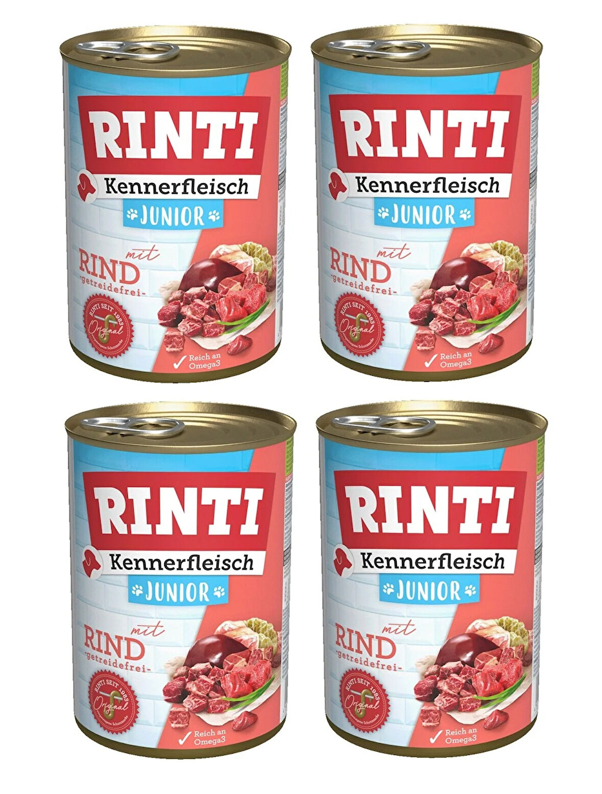 Rinti Dana Etli Gurme Yavru Köpek Konservesi 400 Gr. X 4 Adet