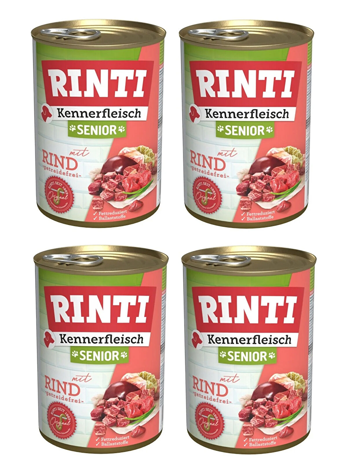 Rinti Dana Etli Senior Gurme Yaşlı Köpek Konservesi 400 Gr. X 4 Adet