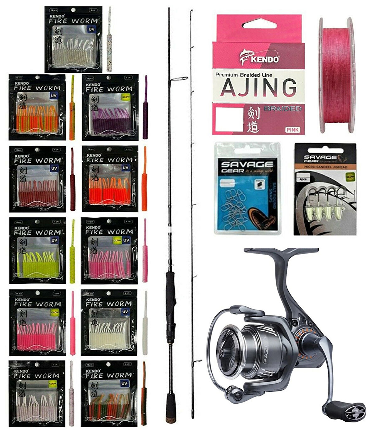 YekOutdoor ULTRA LRF Seti Savage Gear SG2 Ultra Light Game 2.13M 2-10GR &Savage Gear Fazor 1000 Olta Makinesi