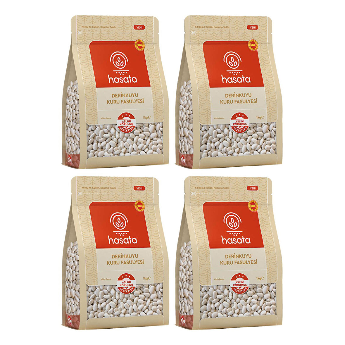 Hasata Derinkuyu Kuru Fasulye 1000 gr x 4 Adet