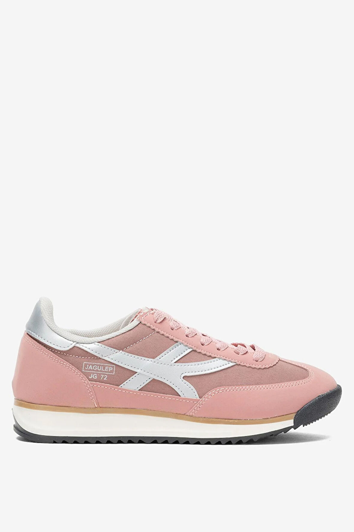 Kadın Denye Kumaş Günlük Spor Ayakkabı PUDRA