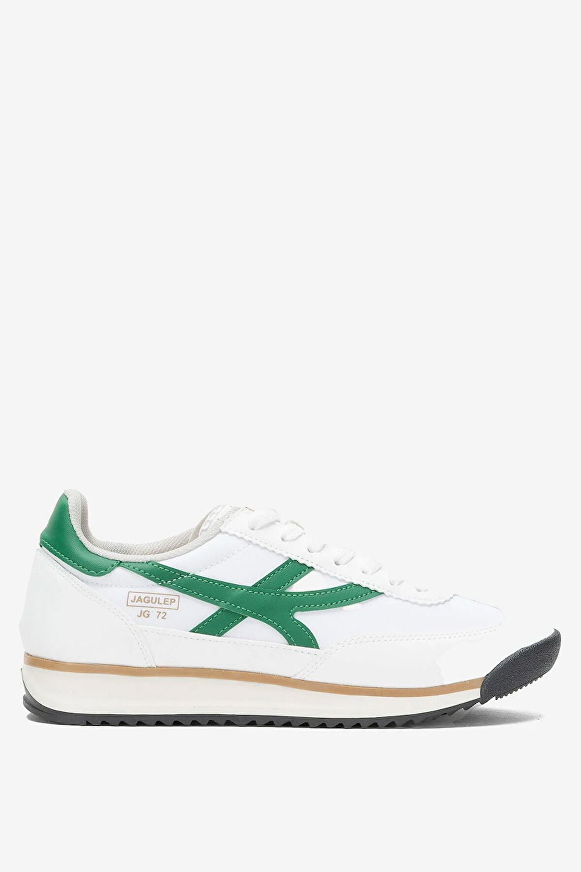 Kadın Denye Kumaş Günlük Spor Ayakkabı BEYAZ - YEŞİL