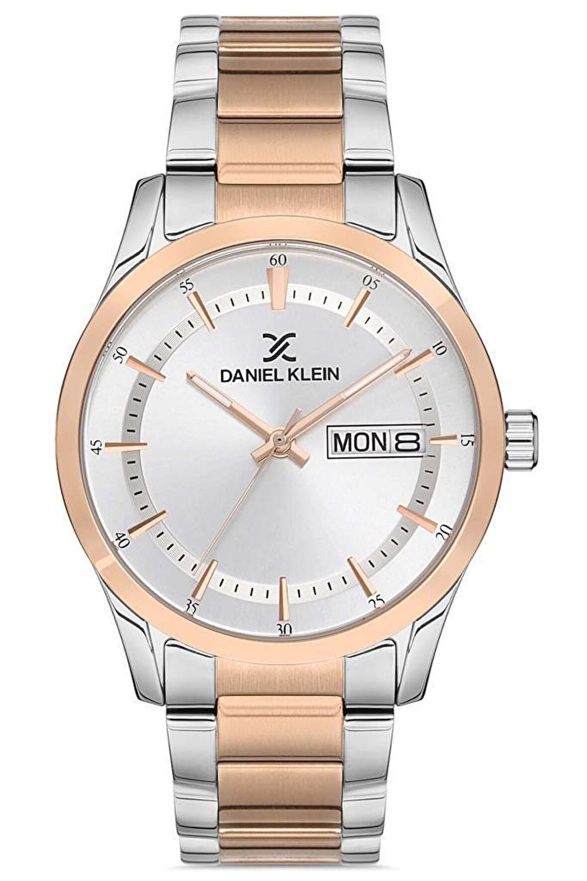 Daniel Klein Rose Gold/Metalik Çelik Bilezik Takvimli Erkek Kol Saati