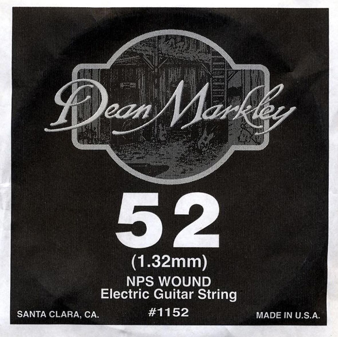 Dean Markley Wound Single 1152 - 052w Elektro Gitar Tek Tel (Sarımlı)