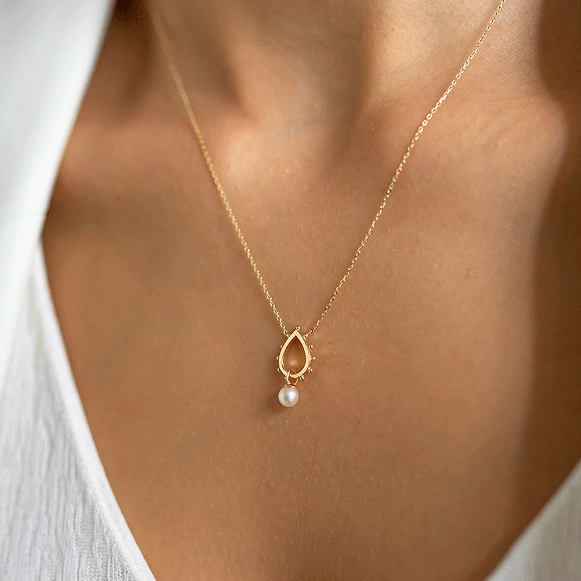 Damla İnci Kolye