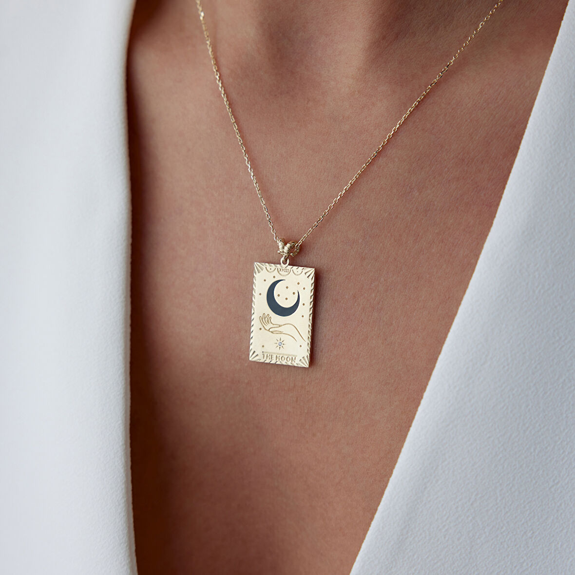 The Moon Tarot Kolye