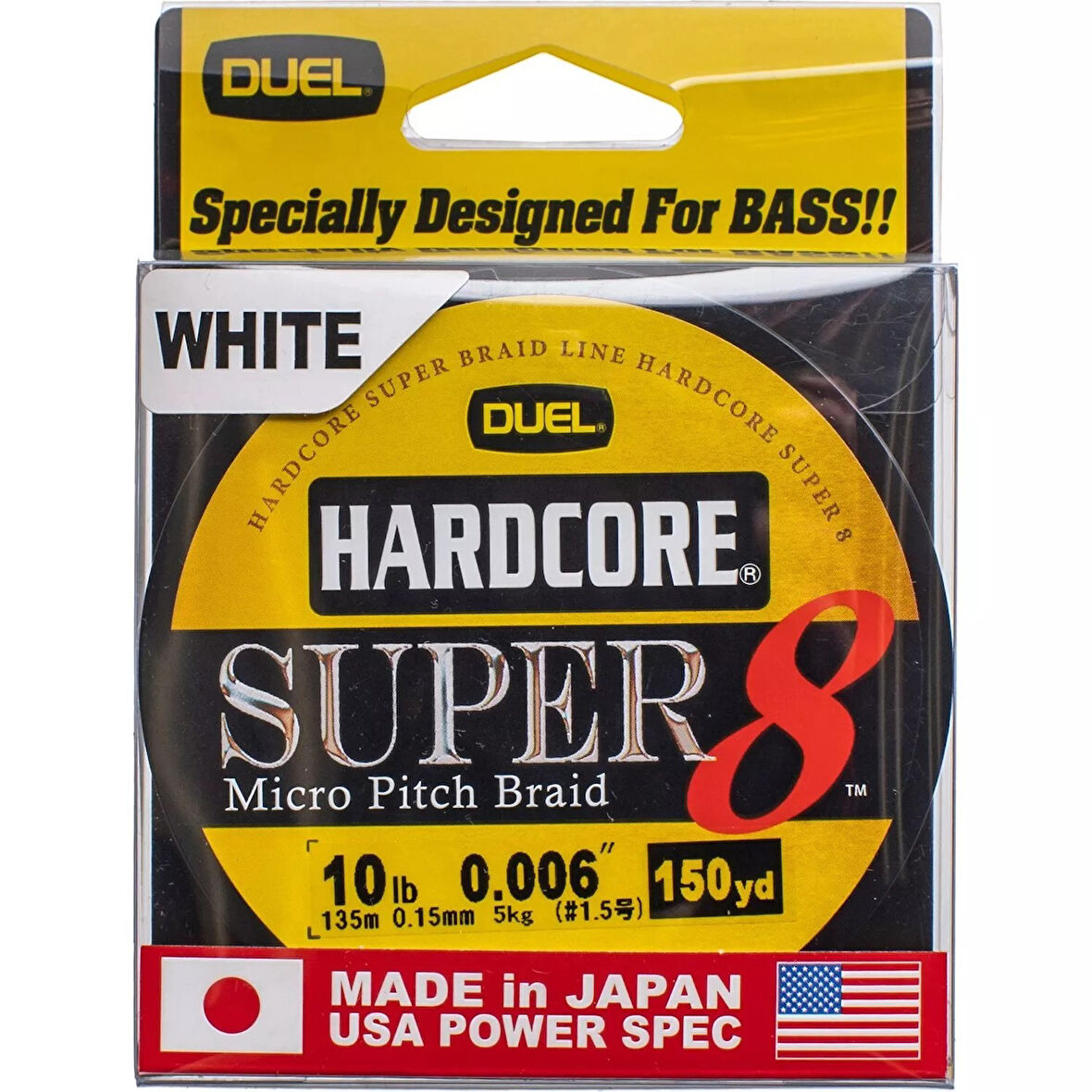 DUEL HARDCORE SUPER 8 MICRO PITCH BRAID LINE 5kg 0.15mm 135m