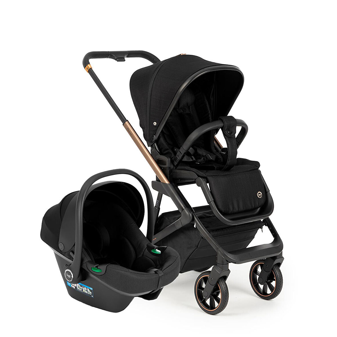 Bagi Nanofold 3 Travel Sistem Bebek Arabasi Black Gold