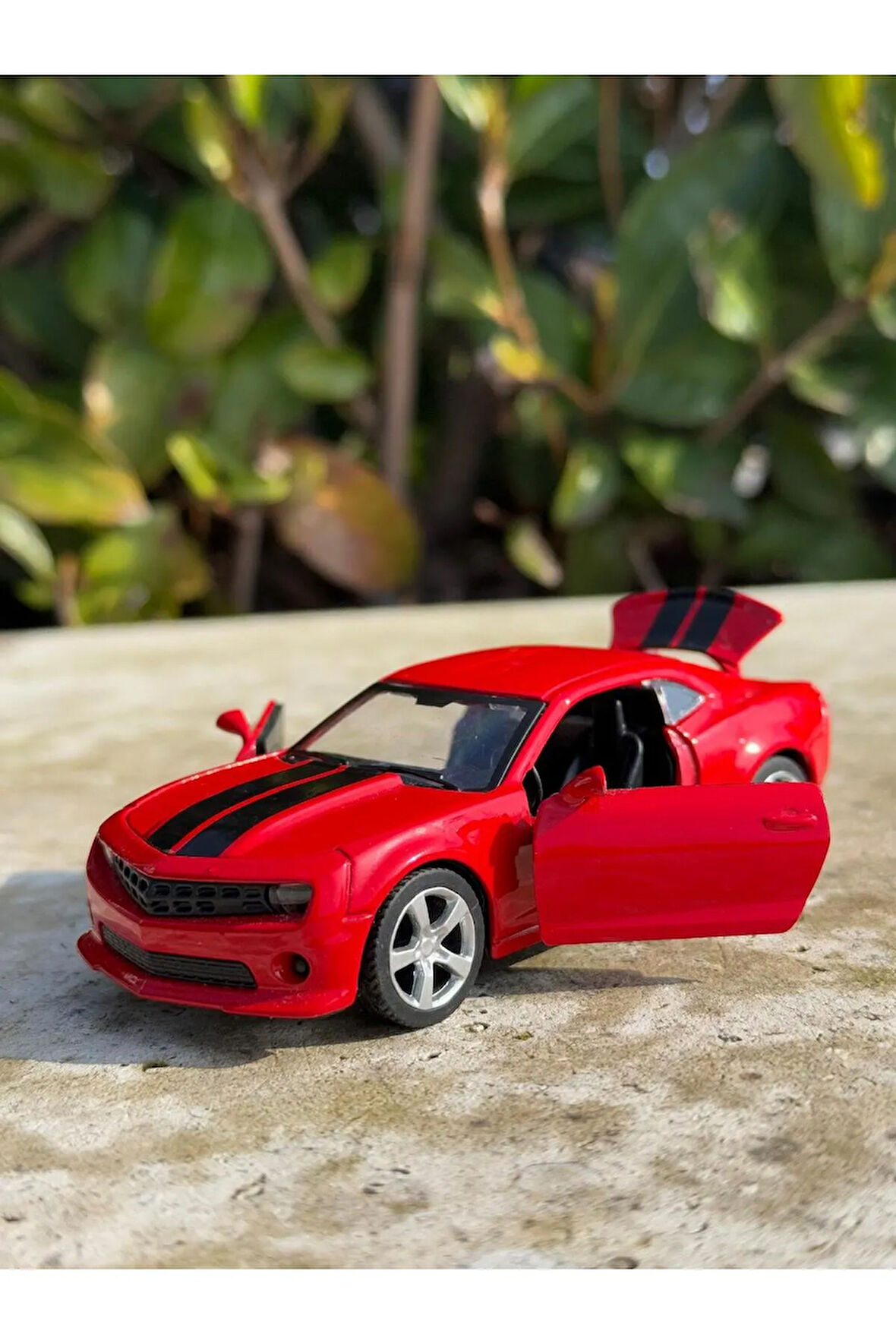 Chevrolet Camaro Kaput Bagaj Kapı Açılır Model Araba Diecast Oyuncak Araba Oyuncak Metal Araba 12cm