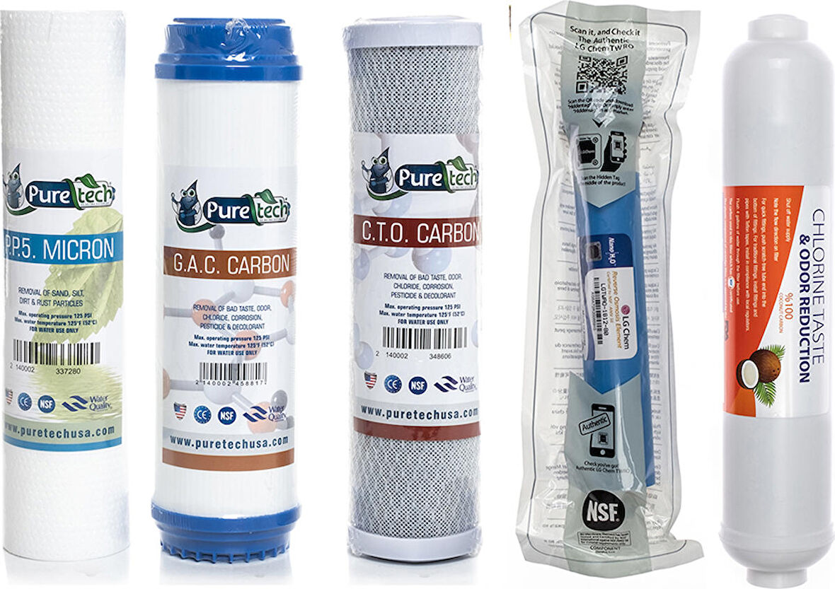 Sulook Tezgah Altı Açık Kasa Su Arıtma Cihazlarına Uyumlu 5'li Filtre Seti Lg Membranlı