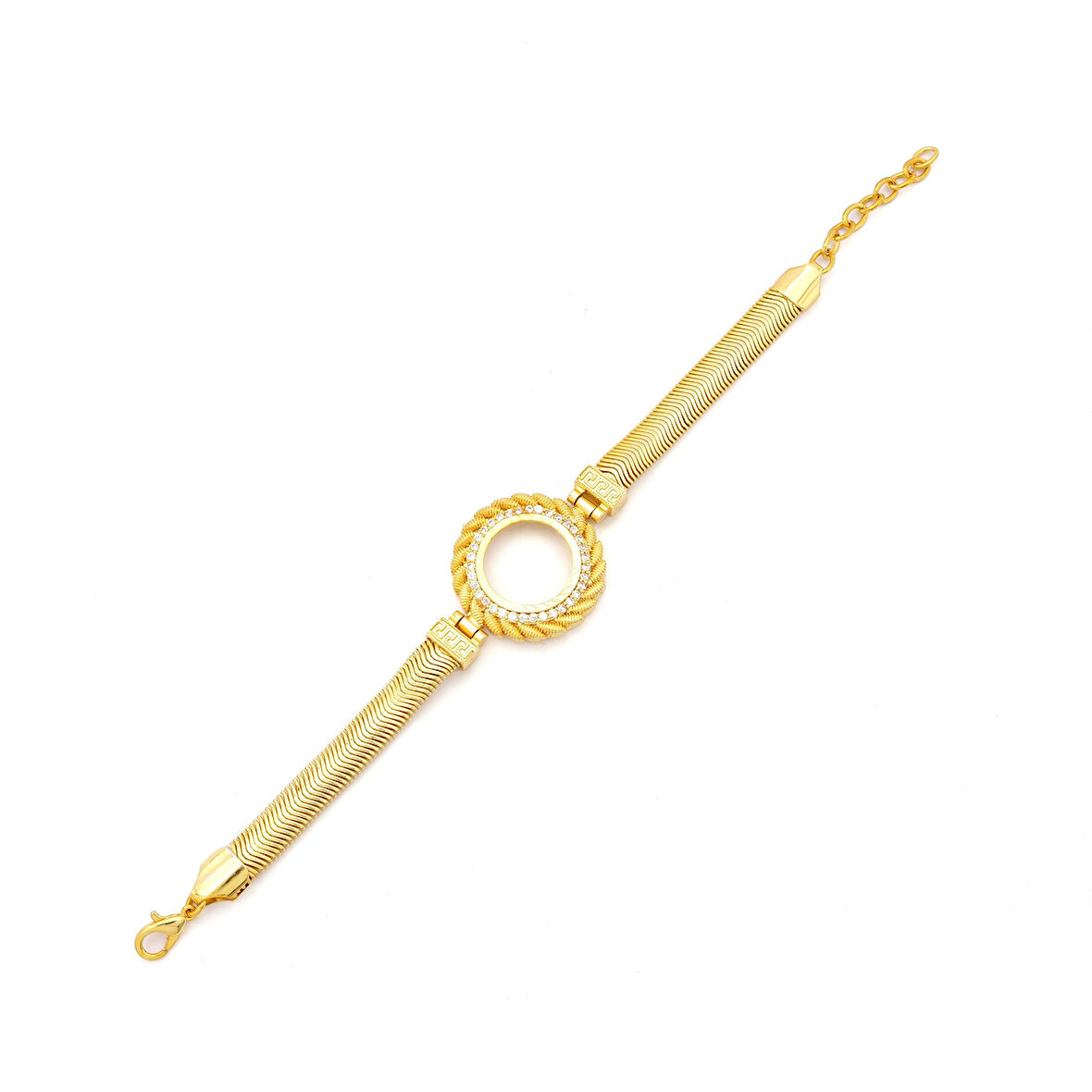 Altın Kaplama Çeyrek Çerçeve Bileklik BLK-1140  