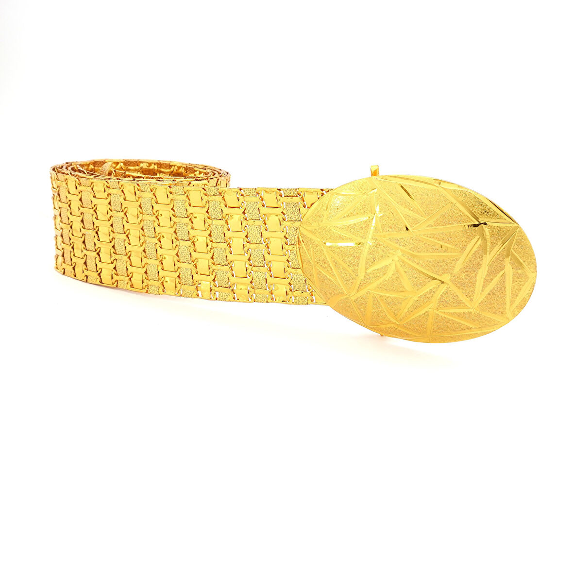 Altın Kaplama Kemer Cam Kırığı Tokalı Model-KMR-114