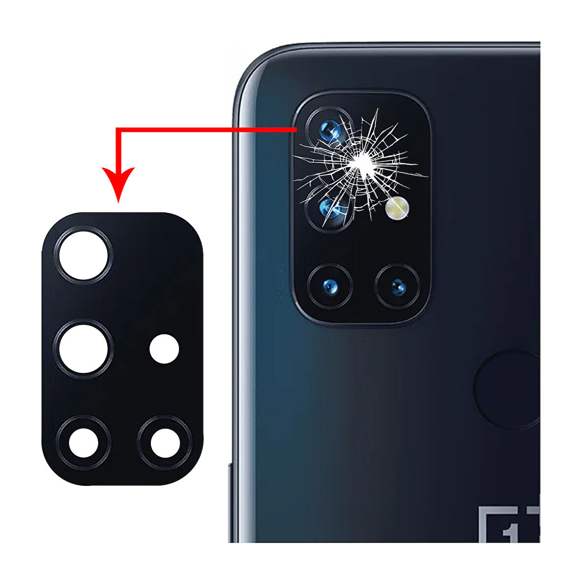 OnePlus Nord N10 5G Uyumlu Kamera Lensi Cam BE2029, BE2025, BE2026, BE2028