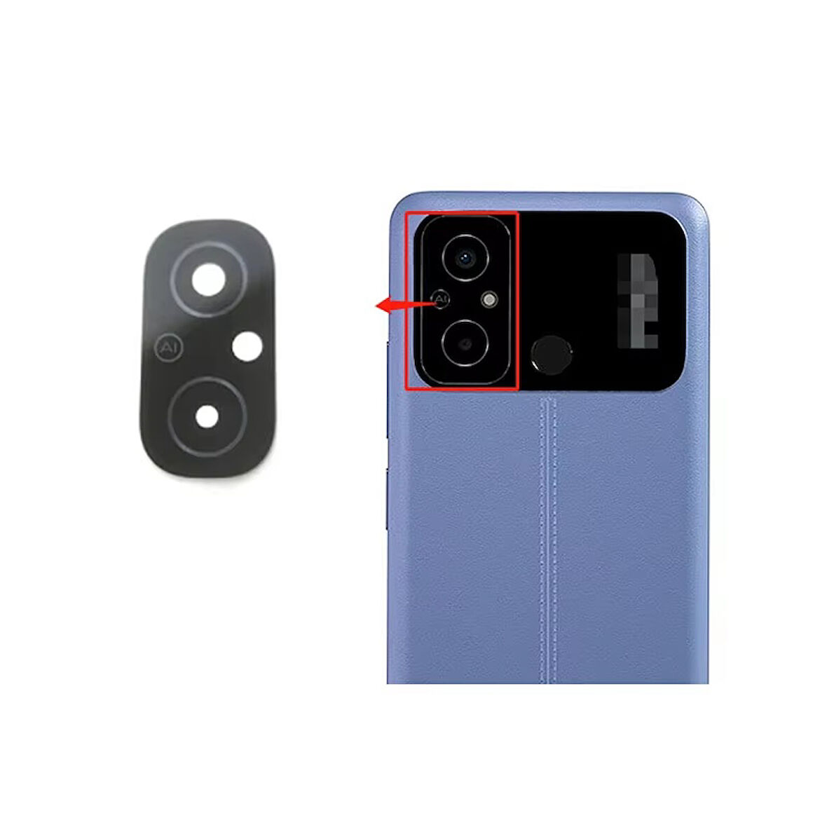 Xiaomi Uyumlu Poco C55 Kamera Lensi Cam 22127PC95I