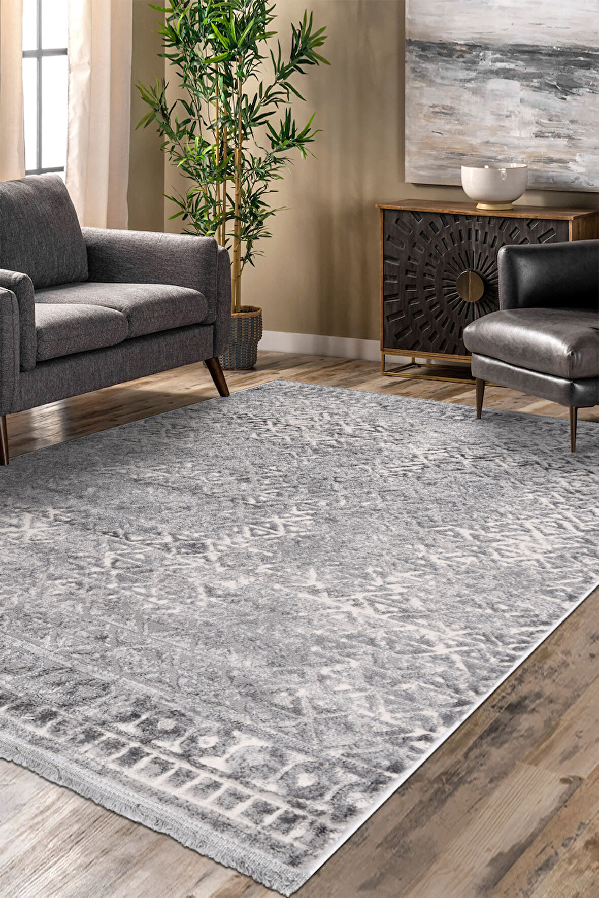 Notteo Modern Halı | Yumuşak Dokulu, Dokuma Tabanlı, 7 mm İnce Form, Dayanıklı