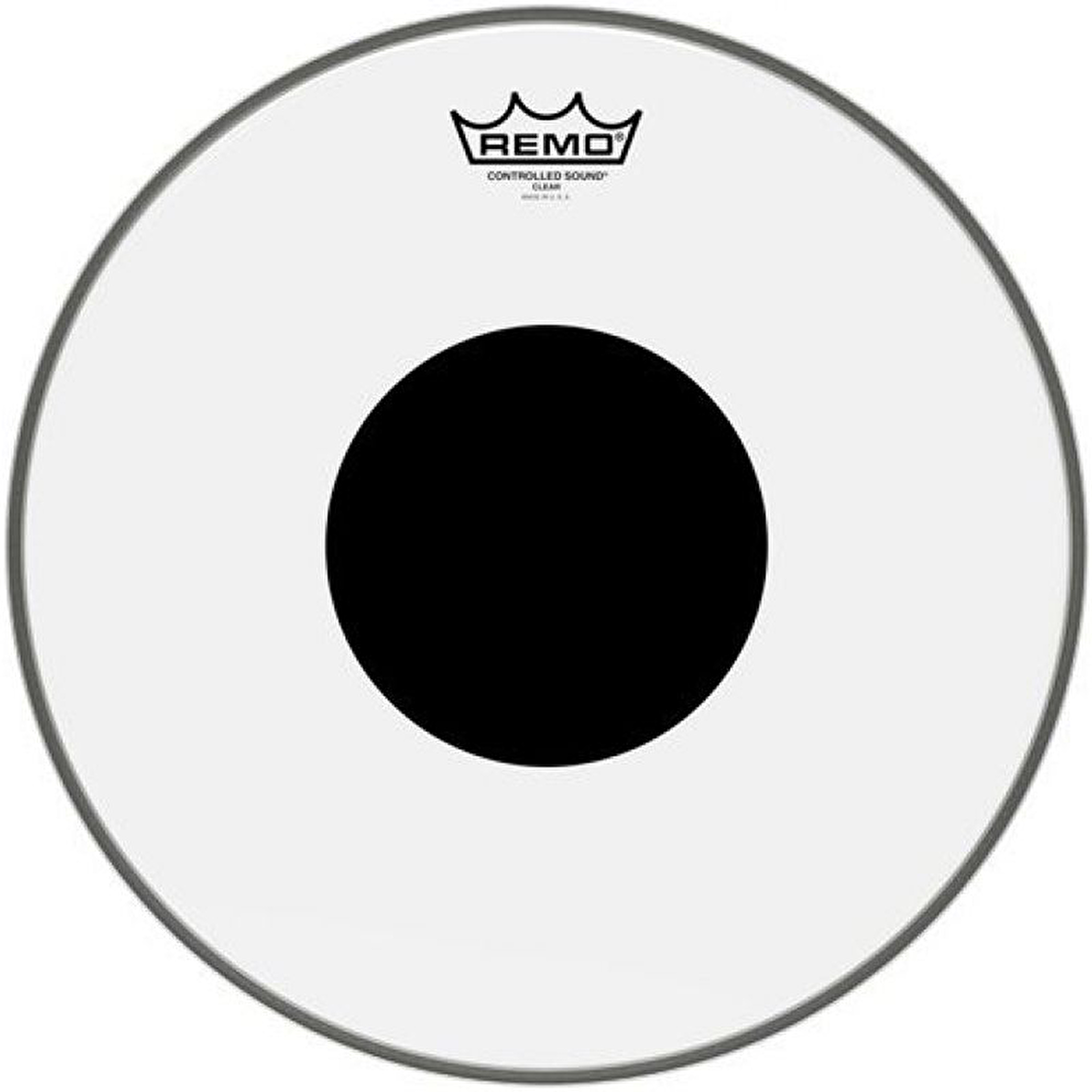 REMO CS-0314-10- Controlled Sound® Şeffaf Top Black Dot™ 14\" Davul Derisi
