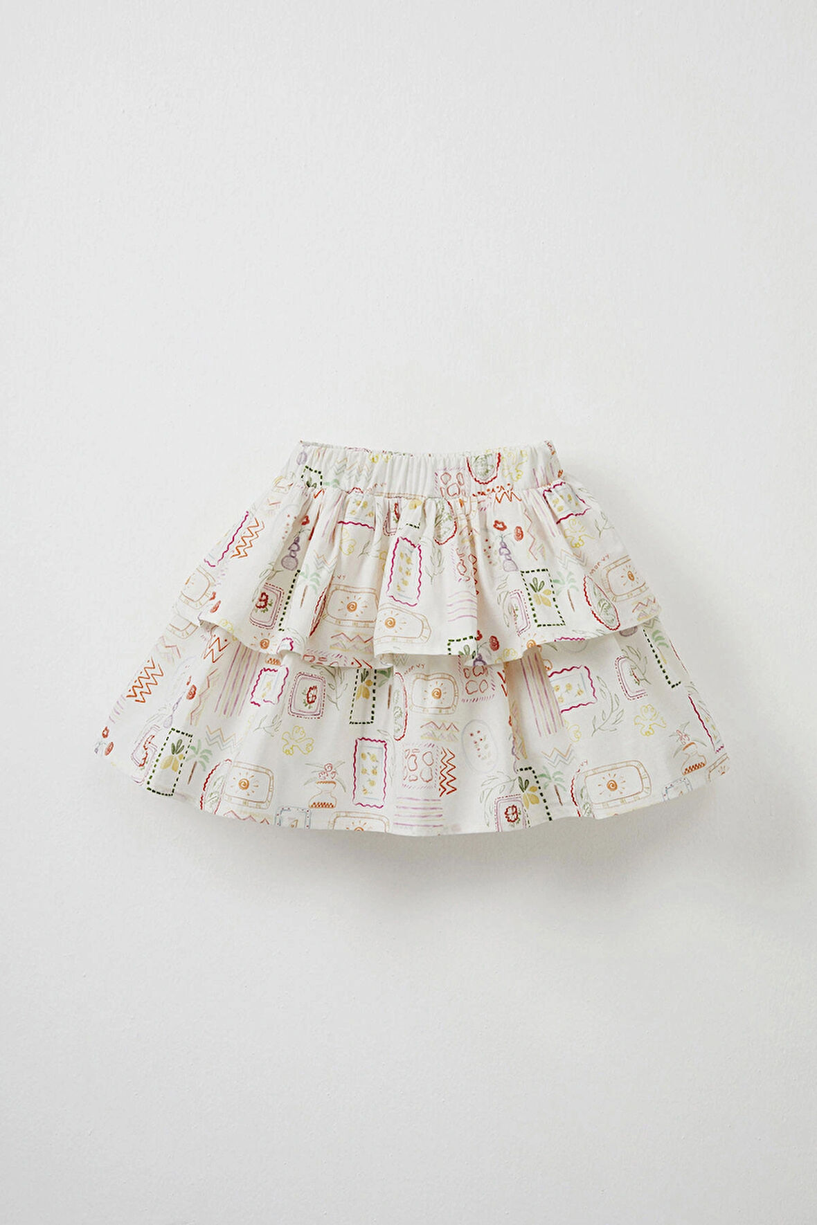 Lunetta Katlı Mini Etek