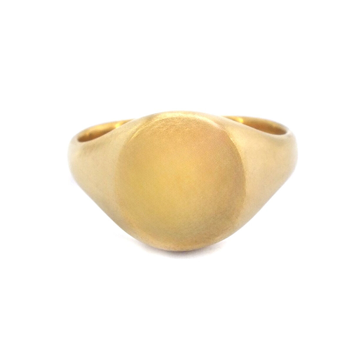 Çelik Yüzük Altın Kaplama Düz Desensiz YZK-437