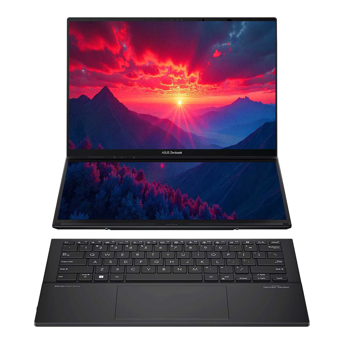 ASUS Zenbook Duo UX8406MA-DS00TT Ultra7 155H 16GB 1TBSSD 14" WUXGA Touch W11H Dizüstü Bilgisayar