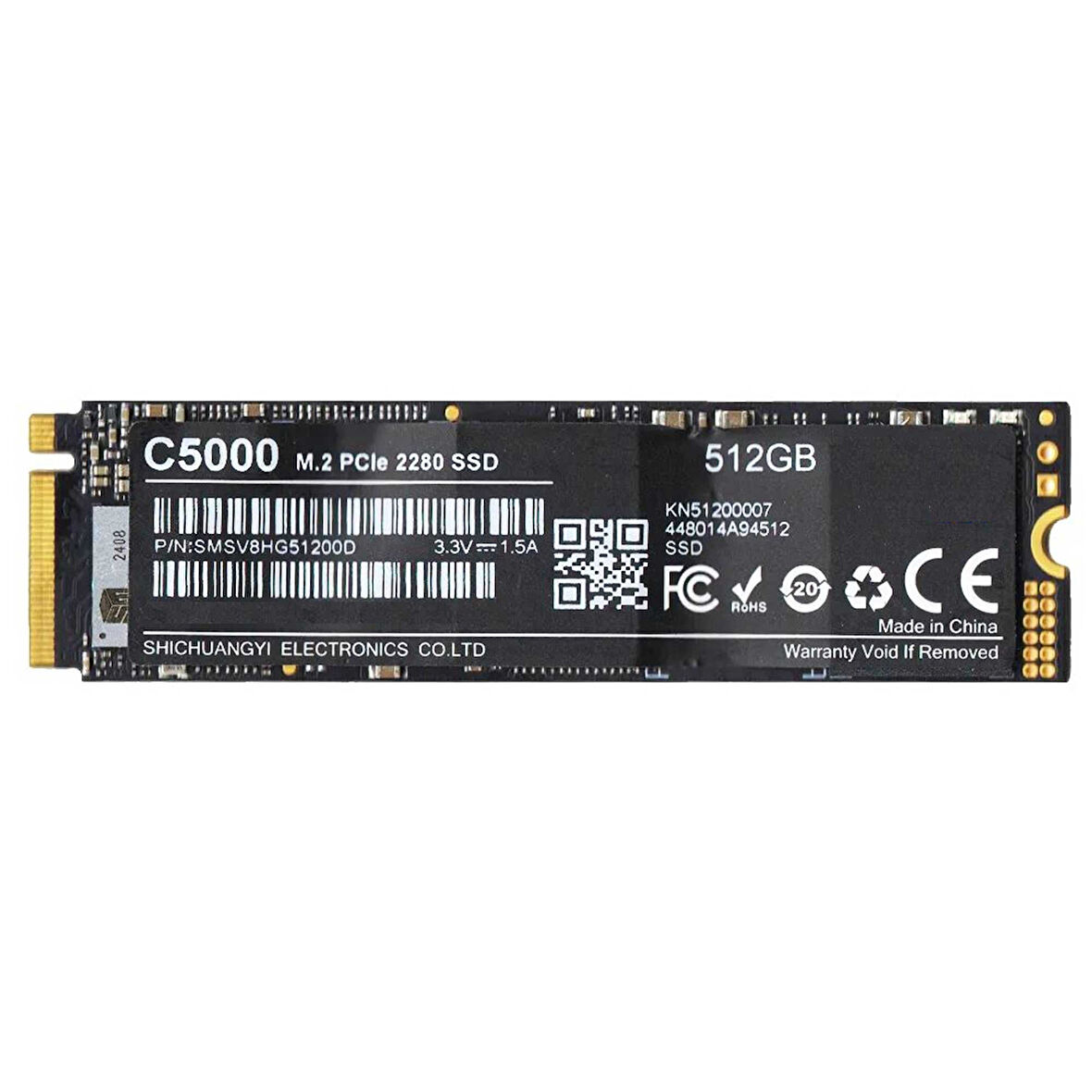 Scythe C5000 512GB 2000/1500MB/s Gen4x4 M.2 22x80 SSD