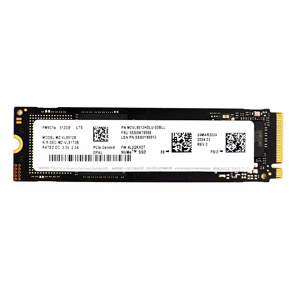 Samsung PM9C1A 512GB 6000/5600MB/s Gen4x4 M.2 22x80 SSD