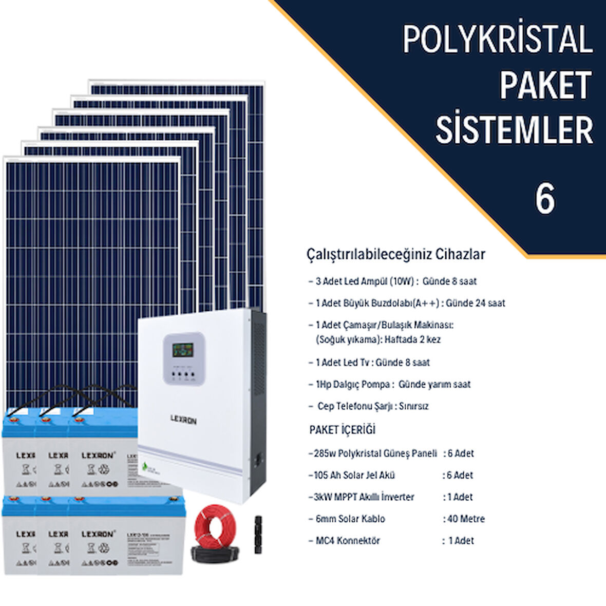 POLYKRİSTALLİ BAĞ EVİ PAKETİ (PAKET 6)