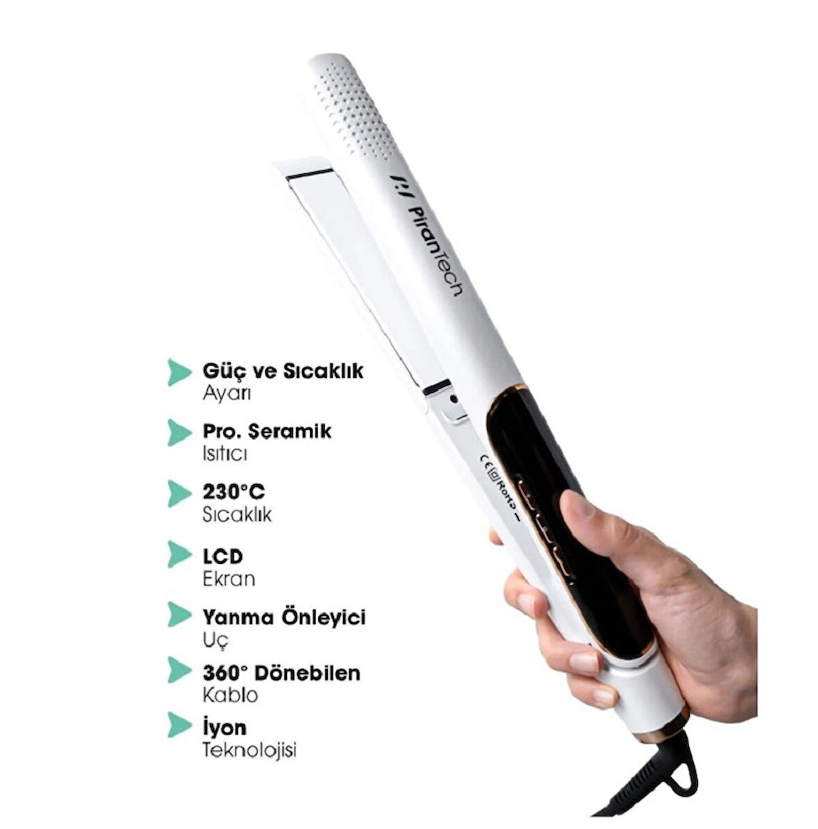 Pirantech Saç Düzleştirici TA-2638