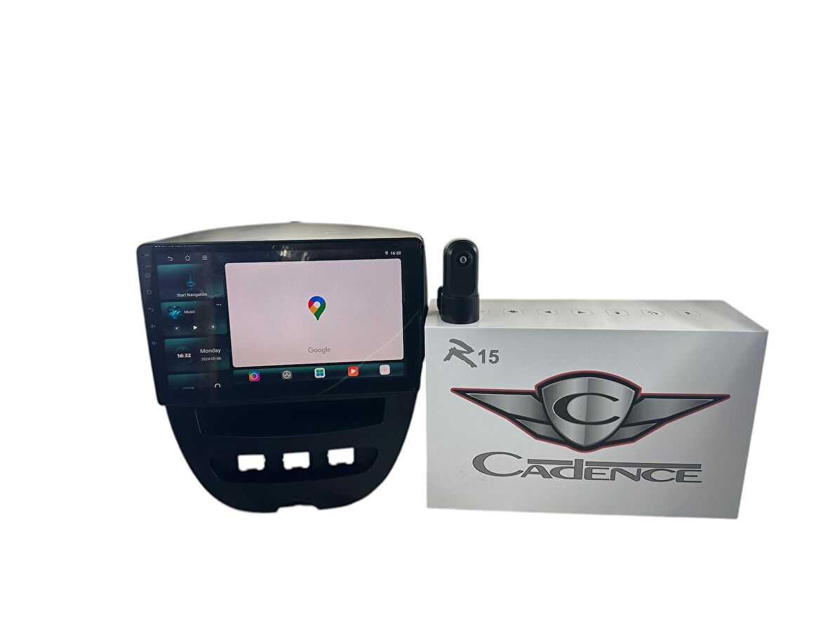 PEUGEOT 107 2005-2014 CADENCE R15 (DVR KAYIT CİHAZI HEDİYE) PRO OEM MULTİMEDİA