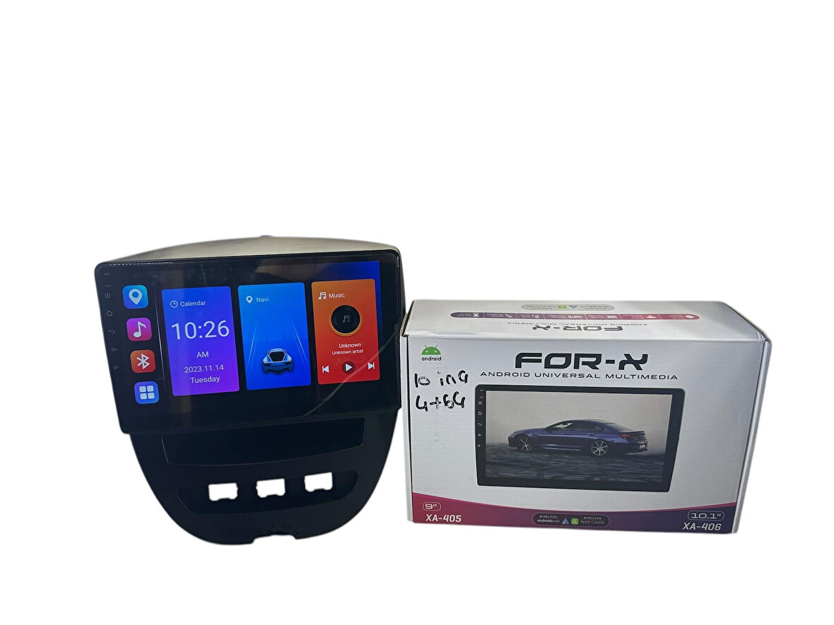 PEUGEOT 107 2005-2014 FORX 4-64 PROFESYONEL OEM MULTİMEDİA
