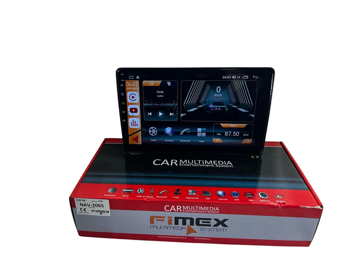 TÜM ARAÇLARA UYGUN TEK DİN 10'' FİMEX 2-64 DSPLİ PRO OEM MULTİMEDİA