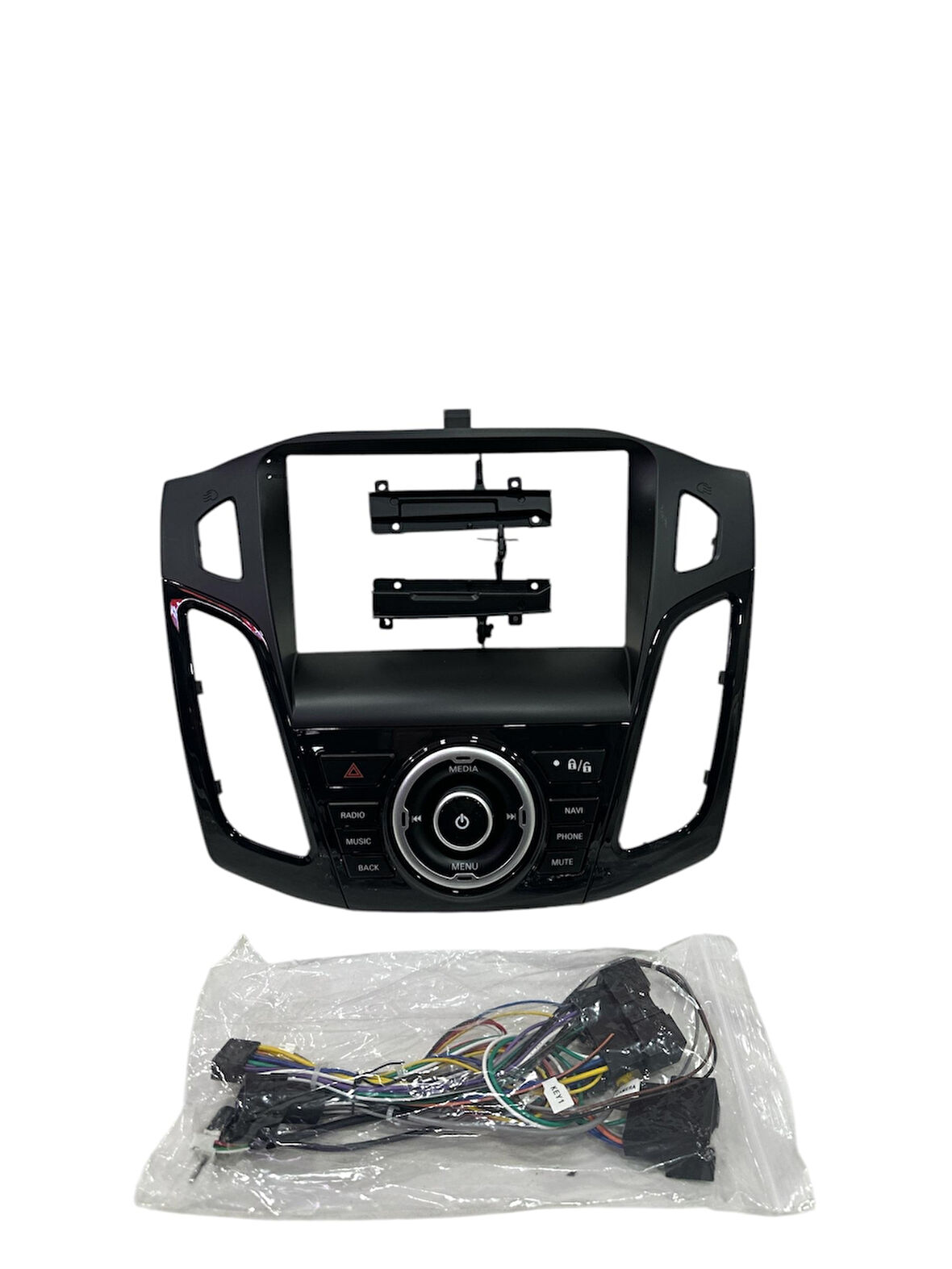 FORD FOCUS 2 SİYAH 9'' Multimedya Çerçevesi (Yüksek kalite)