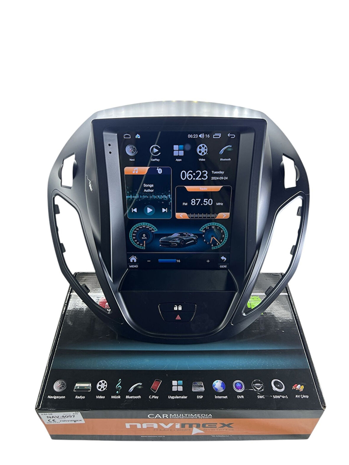 FORD COURİER 2013-2023 NAVİMEX SAMSUNG İŞLEMCİLİ (FANLI) PROFESYONEL TESLA OEM MULTİMEDİA