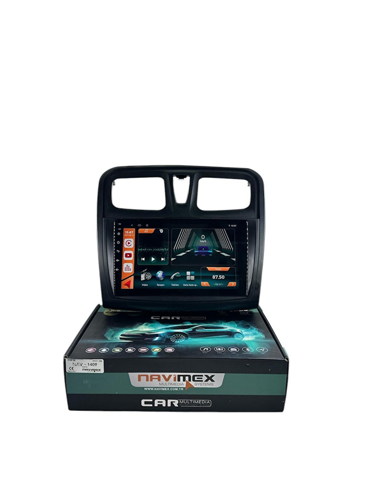 SANDERO-SYMBOL 2014-2019 NAVİMEX 8-128 (FANLI) PROFESYONEL OEM MULTİMEDİA