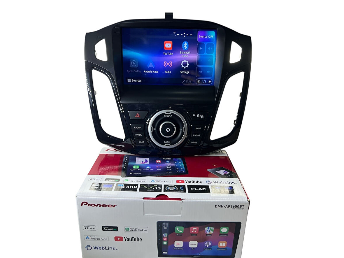 Ford Focus 3-3.5 SİYAH PİONEER 4-64 TAM PROFESYONEL OEM MULTİMEDİA