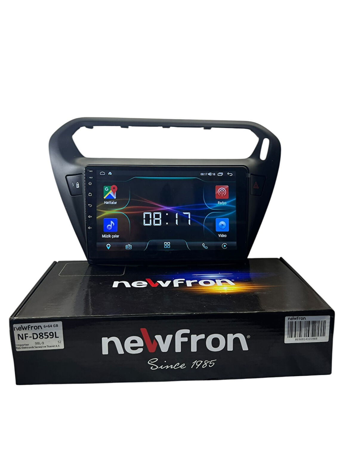 Pejo 301 -Citroen C-elyse (Siyah) NEWFRON 6-64 TAM PROFESYONEL OEM MULTİMEDİA